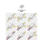 Connector 9 in 1 for LED stripe COB 8mm Kobi