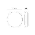 Ceiling lamp LED SOFI 12W 4000K IP20 Kobi KOBI-004651 SpectrumLED