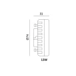 LED bulb GX53 13W 3000K Kobi KOBI-004672 KOBI