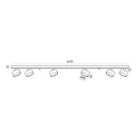 Ceiling spot lamp LUNVIGO 6xGX53 black Kobi KOBI-004684 SpectrumLED