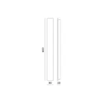Garden wall lamp LED MIRANA S 12W 60cm 4000K IP44 black Kobi KOBI-004718 SpectrumLED