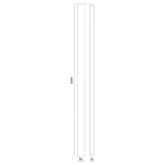 Garden wall lamp LED MIRANA 25W 120cm 4000K IP44 black Kobi KOBI-004722 SpectrumLED