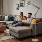 Floor lamp AURIQ ST 1xE27 white LED2B