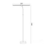 Floor lamp TEILO 2 14W 3CCT black LED2B
