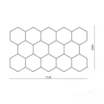 Ceiling lamp LED HEXLINE 300x516cm 6500K Kobi