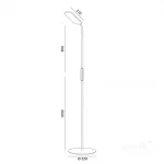 Floor lamp LED TEILO 10W 3CCT white LED2B