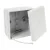 KOPOS Kötődoboz IP65 88x88mm világosszürke, halogénmentes PP (fedél), PE (test) 003.CS.K_KB