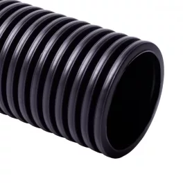   KOPOS KOPODUR® kétköpenyű cső merev halogénmentes fekete, PVC, KD 09050_FC