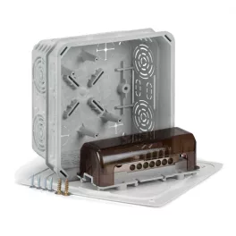   KOPOS Doboz fedéllel V 125/1 és EPH sorkapoccsal, PVC, KO 125 E/EQ02_KA