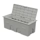 KOPOS Készülékdoboz multifunkciós halogénmentes 175x80x68mm világosszürke, PVC, KOPOBOX MINI B_KB