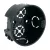 KOPOS Készülékdoboz halogénmentes d73mm, PVC, KP 68/2HF_FA