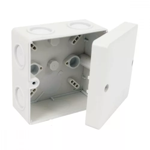 KOPOS Kötődoboz halogénmentes IP66 81x81mm, PP, fedél - PC-ABS, KSK 80_KA