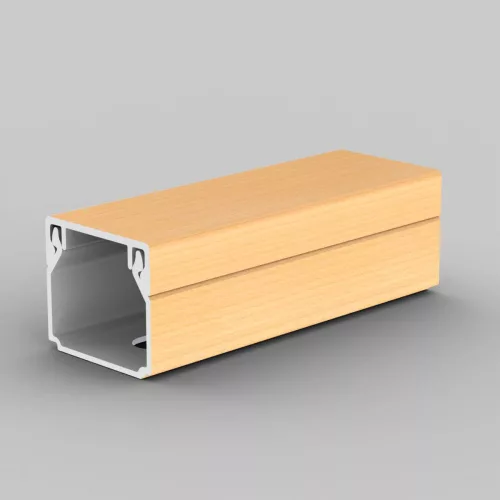 KOPOS MCSN Szögletes csatorna 2m 20x20mm rózsaszín nyírfa, PVC, (2m/szál), LHD 20X20_I1