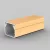 KOPOS MCSN Szögletes csatorna 2m 20x20mm rózsaszín nyírfa, PVC, (2m/szál), LHD 20X20_I1