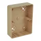 KOPOS Készülékdoboz 80x104mm rózsaszín nyírfa, PVC, LK 80X28 2ZK_I1
