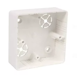   KOPOS Készülékdoboz 81x81mm rózsaszín nyírfa, PVC, LK 80X28R/1_I1