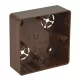 KOPOS Készülékdoboz 81x81mm sötét tölgy, PVC, LK 80X28R/1_I2