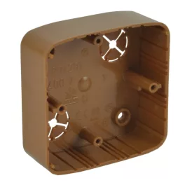   KOPOS Készülékdoboz világos faminta 80,5x80,5mm, PVC, LK 80X28 T_SD