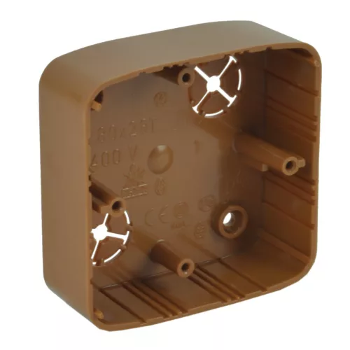 KOPOS Készülékdoboz világos faminta 80,5x80,5mm, PVC, LK 80X28 T_SD