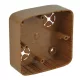 KOPOS Készülékdoboz világos faminta 80,5x80,5mm, PVC, LK 80X28 T_SD