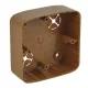 KOPOS Készülékdoboz világos faminta 80,5x80,5mm, PVC, LK 80X28 T_SD