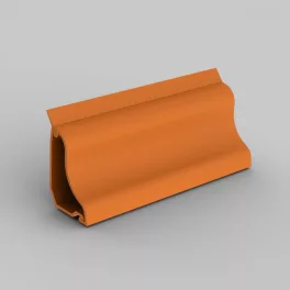   KOPOS Padlócsatorna 2m 35x25mm világos faminta, PVC, (2m/szál), LP 35_SD