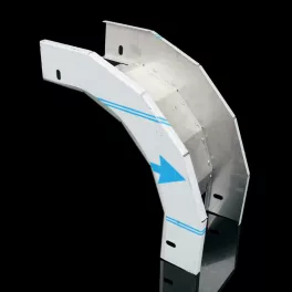   KOPOS 90°-os süllyedő idom 250x50mm kábelálcához, Rozsdamentes acél AISI 304, NIXKO 90X50X250_IX