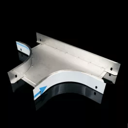   KOPOS T-idom rozsdamentes acél 125x100mm kábeltálcához, Rozsdamentes acél AISI 304, NIXT 100X125_IX