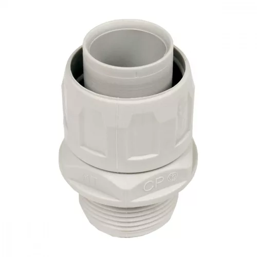 KOPOS Tömszelence SPIROFLEX M32x1,5 d25mm világos szürke IP64, PVC, SFM32_KB