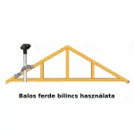 Félbilincs ferde, balos 2 colos csőhöz 4200 KPAKBA2BAL