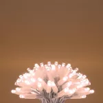 HOME KSIW100WW sorolható fényfüzér, 10 méter , 100db melegfehér LED, fehér vezeték, kül- és beltéri kivitel