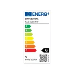 Home KSI 100/WW LED-es fényfüzér, 10 m / 100 db melegfehér LED, állófényű, fekete vezeték, kül- és beltéri kivitel, KSI_100_WW