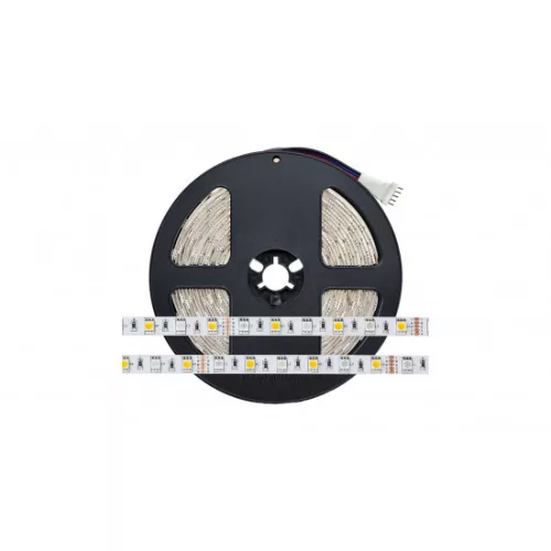 LED-szalag, SMD 5050, 60 LED/m, 12 V, 14,4 W/m, IP20, RGB+meleg fehér, kiszerelés (5 méter)