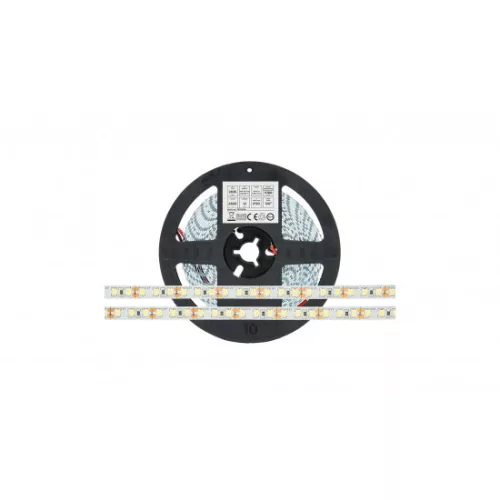 LED-szalag, SMD 2835, 120 LED/m, 12 V, 9,6 W/m, IP20, meleg fehér, kiszerelés (5 méter)