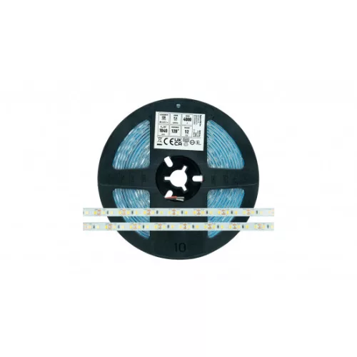 LED-szalag, SMD 2835, 120 LED/m, 12 V, 9,6 W/m, IP65, természetes fehér, kiszerelés (5 méter)