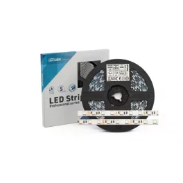   LED-szalag, SMD 5050, 60 LED/m, 12 V, 14,4 W/m, IP20, RGB, 5 év garancia, kiszerelés (5 méter)