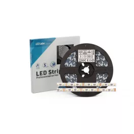   LED-szalag, SMD 5050, 60 LED/m, 12 V, 16 W/m, IP20, RGB+meleg fehér, 5 év garancia, kiszerelés (5 méter)