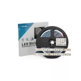   LED-szalag, SMD 5630, 60 LED/m, 24 V, 18 W/m, IP65, hideg fehér, 3 év garancia, kiszerelés (5 méter)