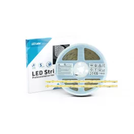   LED-szalag, COB, 2800 LED, 24 V, 12,6 W/m, IP20, Szabályozható színhőmérséklet, 5 év garancia, kiszerelés (5 méter)