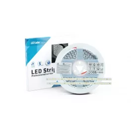   LED-szalag, SMD 2835, 144 LED/m, 24 V, 6 W/m, IP20, meleg fehér, 5 év garancia, kiszerelés (5 méter)