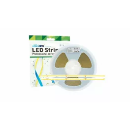   LED-szalag, COB, 1600 LED, 24 V, 8 W/m, IP20, természetes fehér, 3 év garancia, kiszerelés 25 méter)