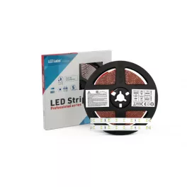   LED-szalag, SMD 2835, 320 LED, 24 V, 6 W/m, IP20, hideg fehér, 7 év garancia, kiszerelés (5 méter)