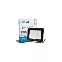   DRAGO LED-reflektor, 90°, IP65, 100 W, Természetes fehér, fekete LAB-17-0000-05 LED Labs
