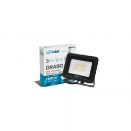   DRAGO LED-reflektor, 90°, IP65, 30 W, Természetes fehér, fekete LAB-17-0000-09 LED Labs