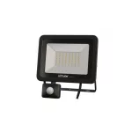 DRAGO mozgásérzékelős LED-reflektor, 90°, IP44, 50 W, Természetes fehér, fekete LAB-17-0000-13 LED Labs