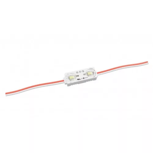 LED-modul, SMD 2835, 2 LED, 12 V DC, 0,72 W/m, IP68, hideg fehér, 5 év garancia