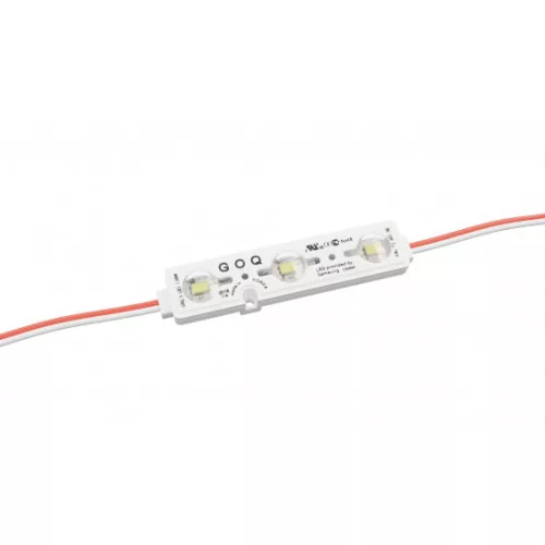 LED-modul, SMD 2835, 3 LED, 12 V DC, 1,08 W/m, IP68, hideg fehér, 5 év garancia