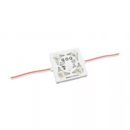   LED-modul, SMD 2835, 4 LED, 12 V DC, 2,16 W/m, IP68, hideg fehér, 5 év garancia