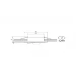 Ceiling lighting point fitting QUADRO glass square - transparent LAB-20-0000-18 LED Labs
