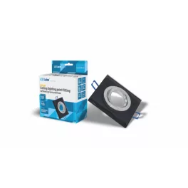   Ceiling lighting point fitting QUADRO glass square black LAB-20-0000-19 LED Labs